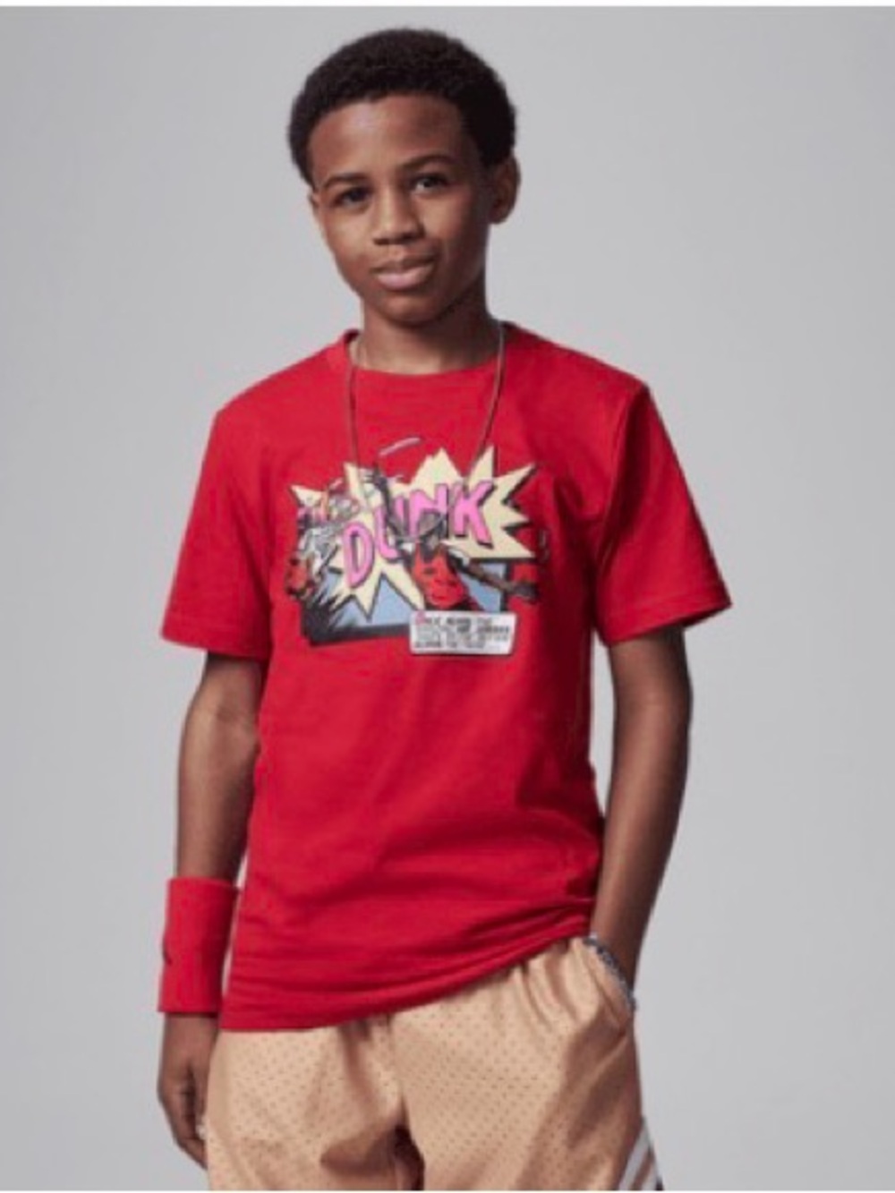 Air Jordan Dunk Comics T-Short- Boys Size Medium